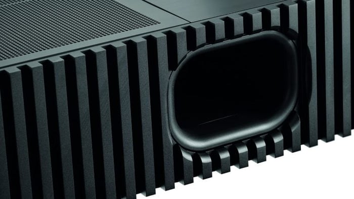 The soundbar suits both contemporary and classic audio setups.