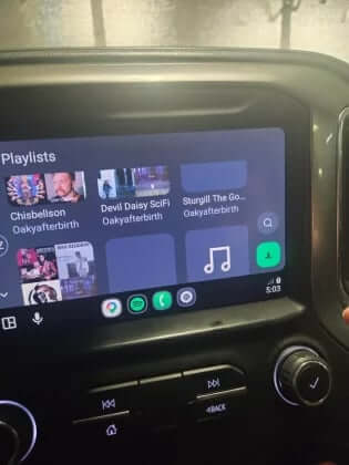 Album art disappearing on main Spotify screen in Android Auto adds to the frustration