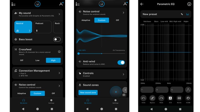 Sennheiser Smart Control Plus app