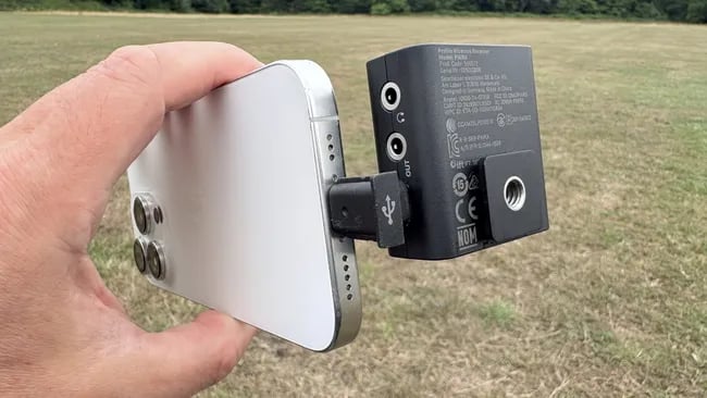 The Profile Wireless kit neatly packed inside its compact canvas zip case.