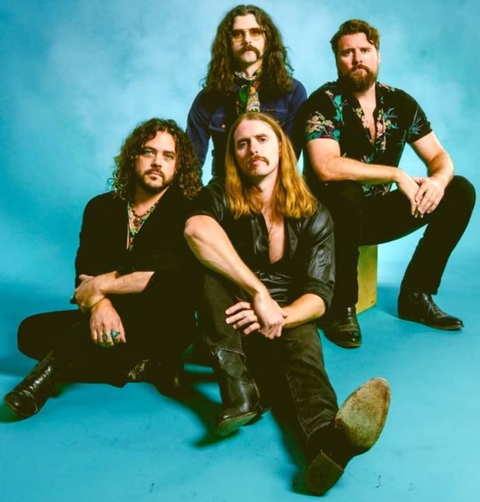 The Sheepdogs band photo outdoors