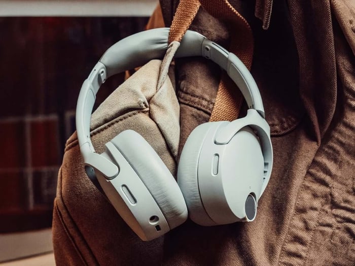 Top-down view of Crusher 1080 ANC headphones