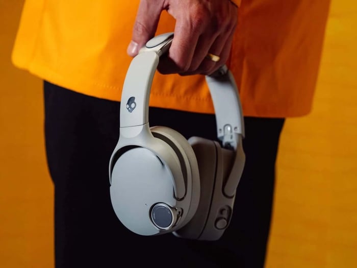 Skullcandy Crusher 1080 ANC headphones showing ear cup and controls