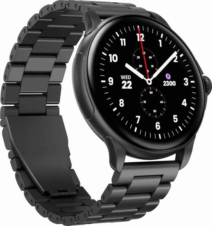 Watch X1 close-up with leather strap