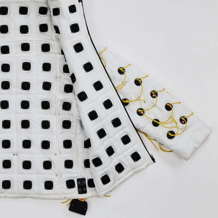Close-up control unit on jacket