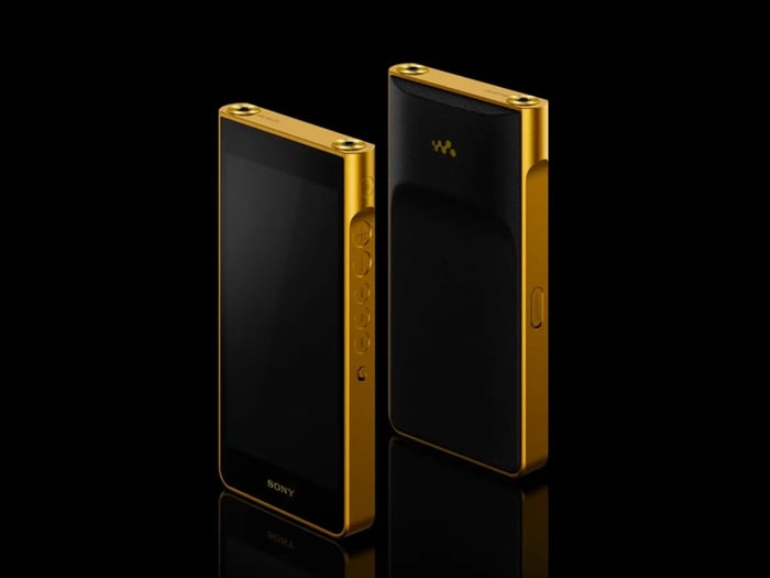 Gold-plated copper chassis of the Sony Walkman