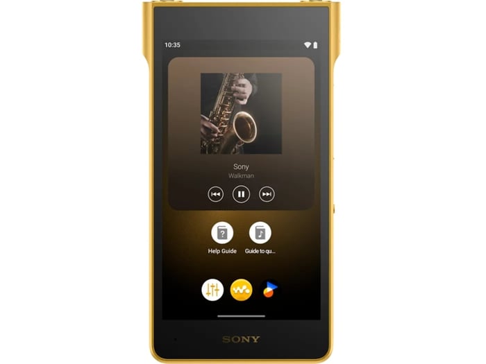 Sony Walkman interface and physical playback controls