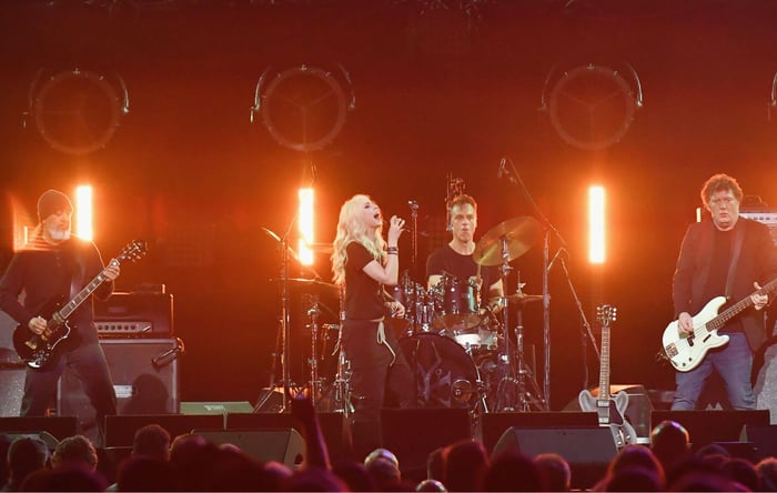 Taylor Momsen with Soundgarden at a Chris Cornell tribute, 2019