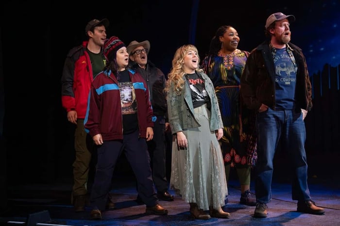 The cast of Starstruck, at Bucks County Playhouse through March 21.
