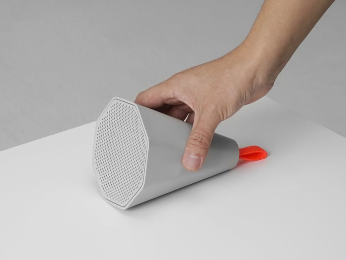 Close-up of Cone Bluetooth Speaker detail