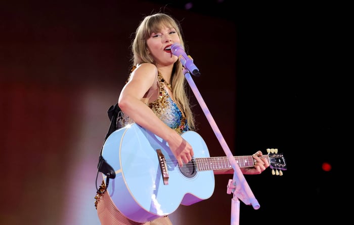Taylor Swift electrifies the crowd during her record-breaking Eras Tour.