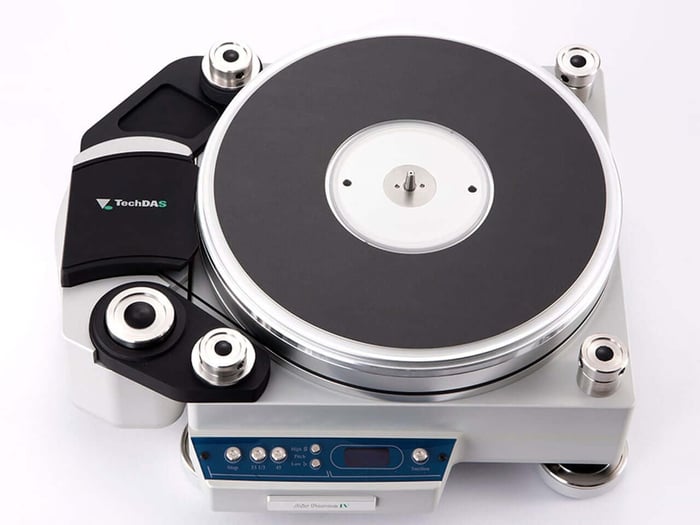 Close-up of the floating platter mechanism