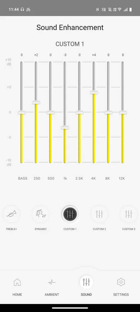 Technics EAH-AZ100 app interface 2