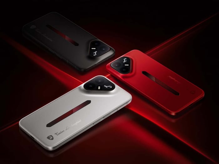 TECNO POVA Metal Tonino Lamborghini Limited Edition phone with triangular camera and metal unibody