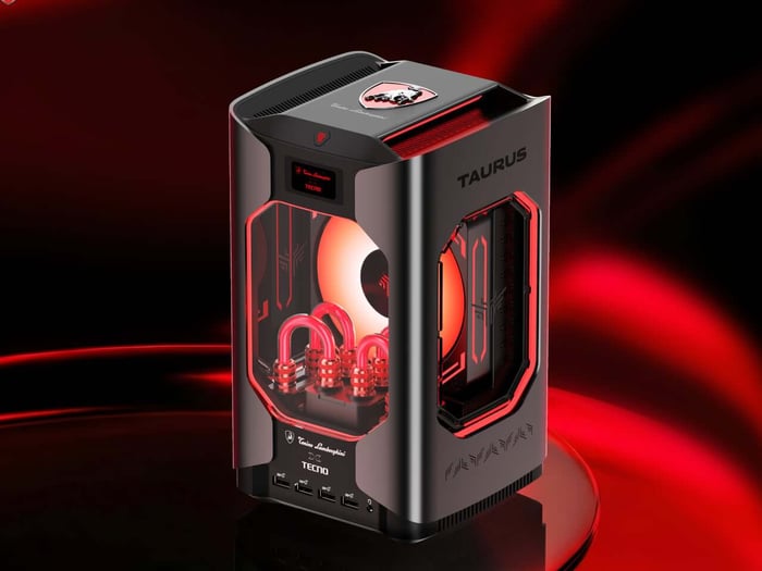 Tonino Lamborghini TECNO TAURUS MEGA Mini G1 Pro water-cooled gaming PC