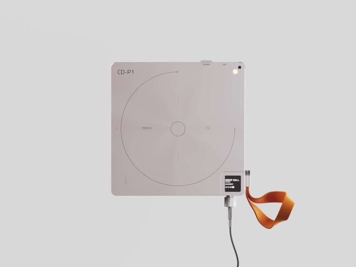 Teenage Engineering CD-P1 minimalist CD player concept