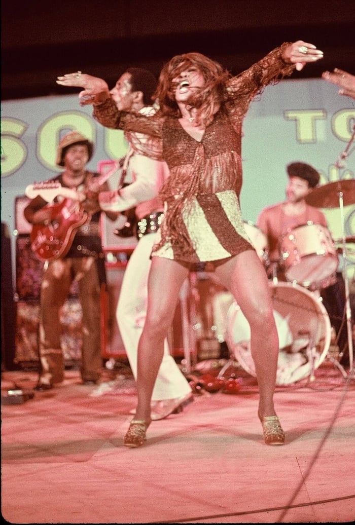 Tina Turner performing (photo courtesy Reelin’ In The Years Prod.)