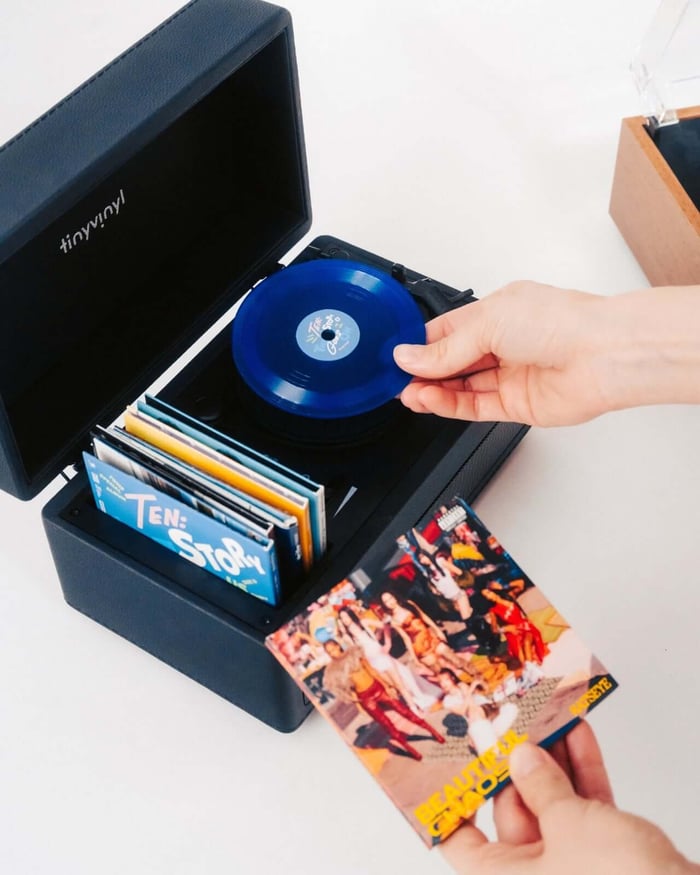 Tiny Vinyl Crate for record storage