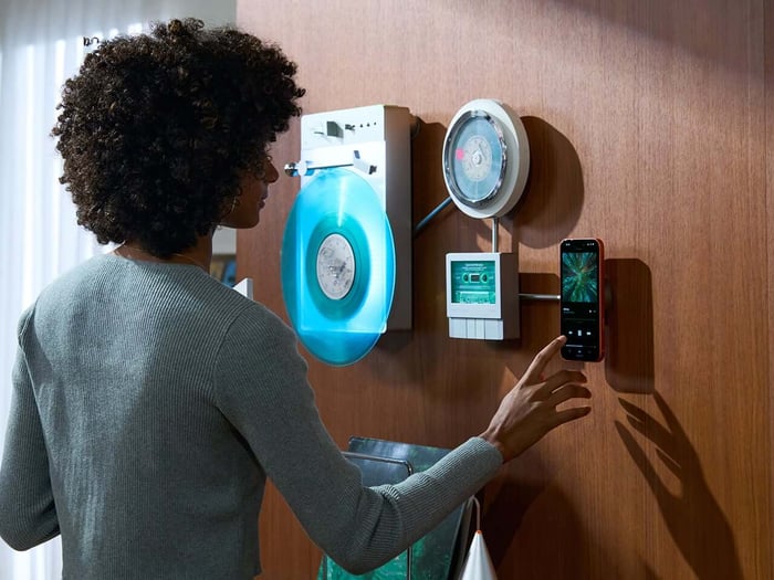 TTT-LP3 glowing warmly, ready to elevate your vinyl listening experience