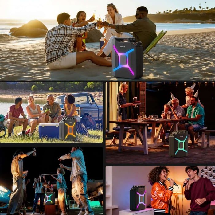 Connect multiple Ultimea Go speakers and let the party ripple through the neighborhood.
