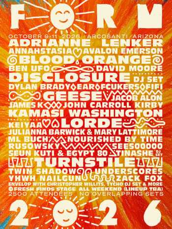 FORM Festival's scenic venue at Arcosanti, Arizona