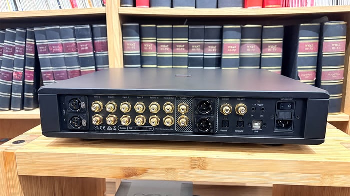 Close-up of Rega Mercury/Solis amplifiers detail