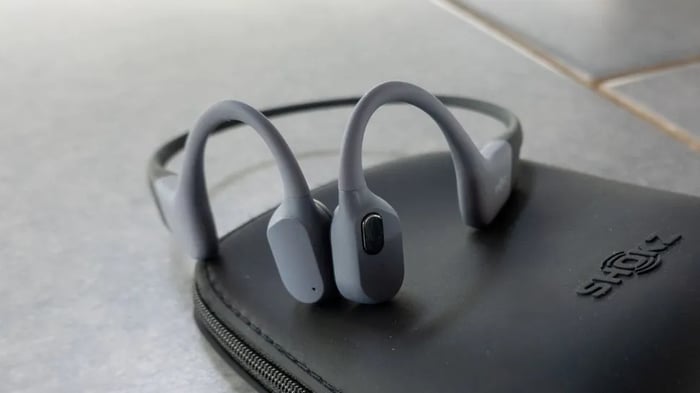 Shokz OpenSwim Pro in action