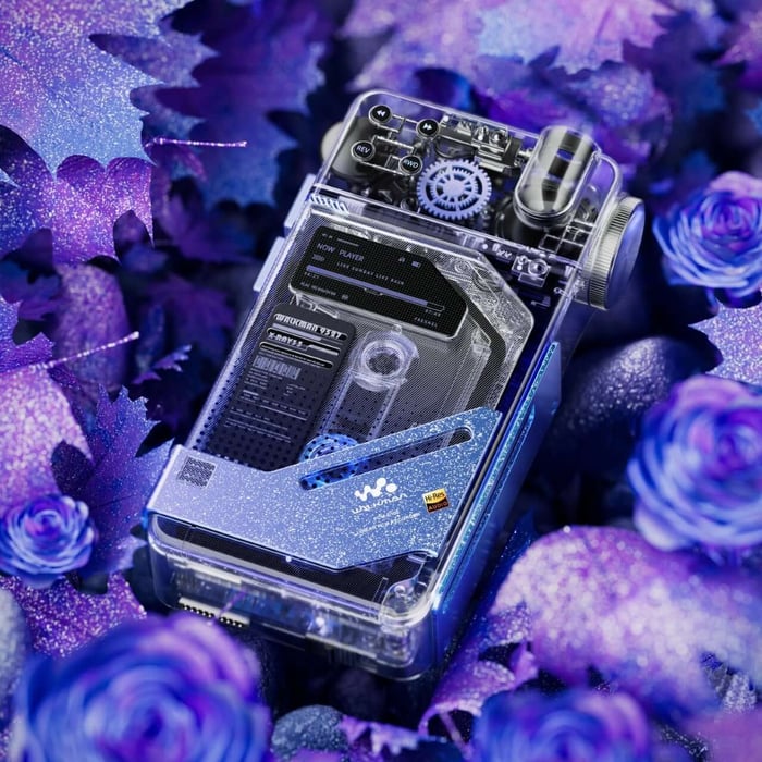 Digital display integrated into the Walkman concept