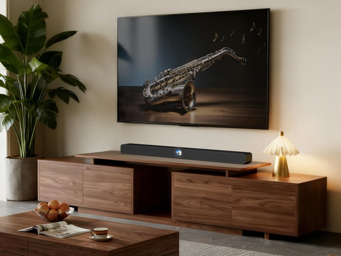 The WiiM Bar’s smart design and touch interface redefine the soundbar experience.