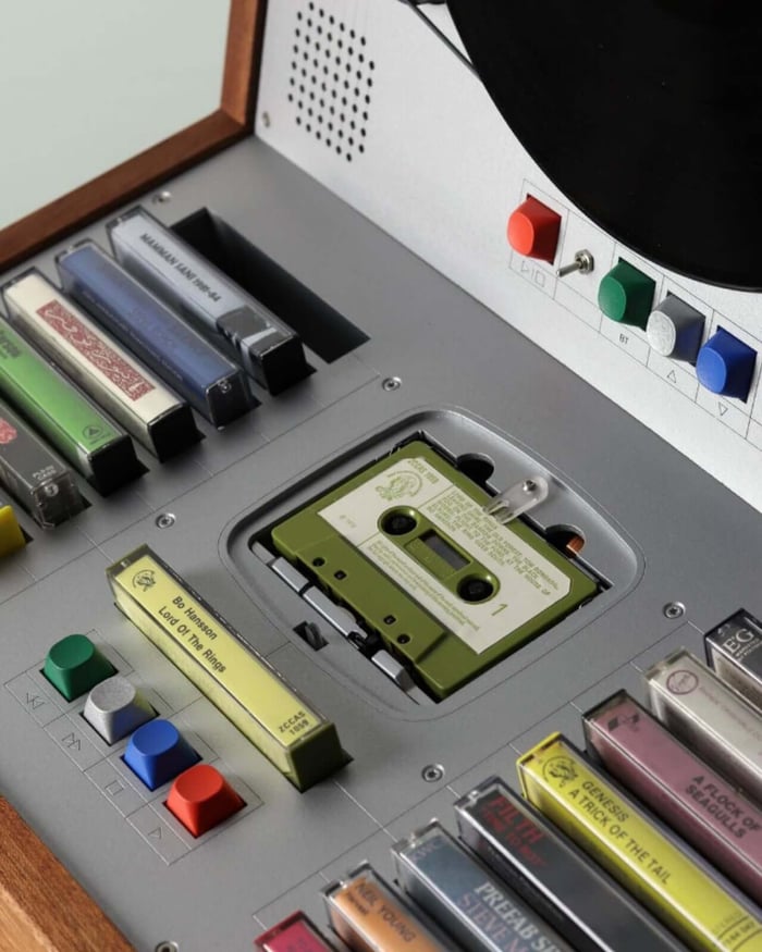 Close-up of cabinet details