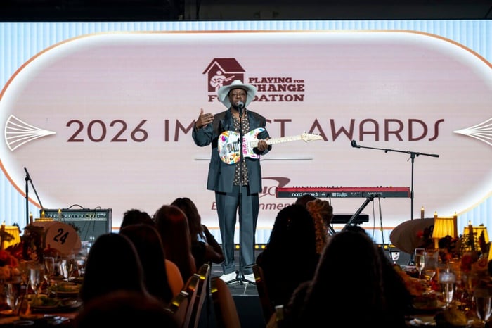 Wyclef Jean performing on stage