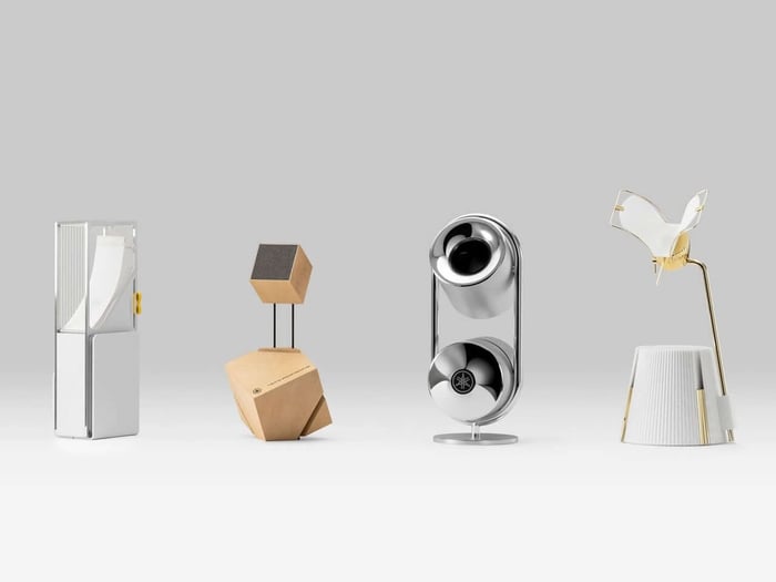 Yamaha Design Lab Concept Speakers - sleek futuristic speaker design