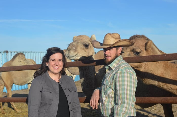 Kyle and Holly on Organic camel milk