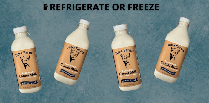 store camel milk juba farms