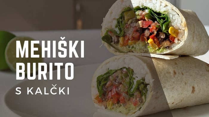 Mehiški burito s kalčki (Video recept)