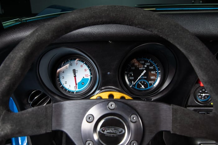 Momo steering wheel and Classic Instruments gauge cluster.