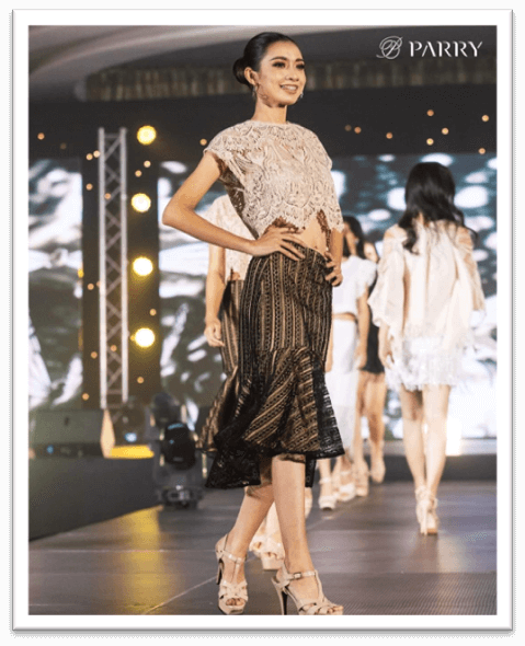 ผ้าลูกไม้ United Lace บนเวที Miss Universe Thailand