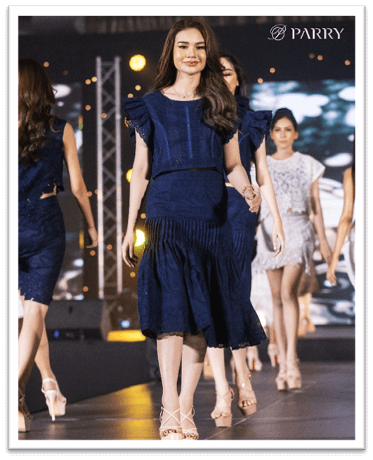 ผ้าลูกไม้ United Lace บนเวที Miss Universe Thailand