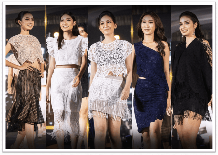 ผ้าลูกไม้ United Lace บนเวที Miss Universe Thailand