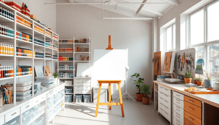 Organizing your painting studio: Tips for efficient storage solutions