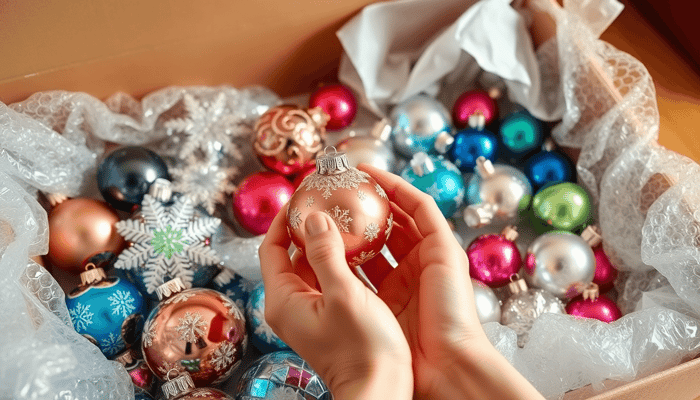 Protecting fragile ornaments during storage