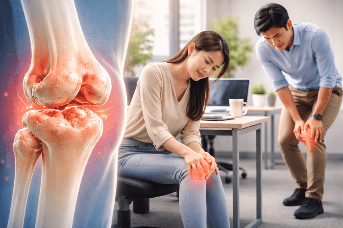 คนอายุไม่ถึง 40 ปี ควรกังวลเรื่องเข่าเสื่อมหรือยัง 