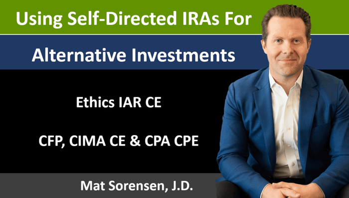 Best IAR CE on Self-Directed IRAs