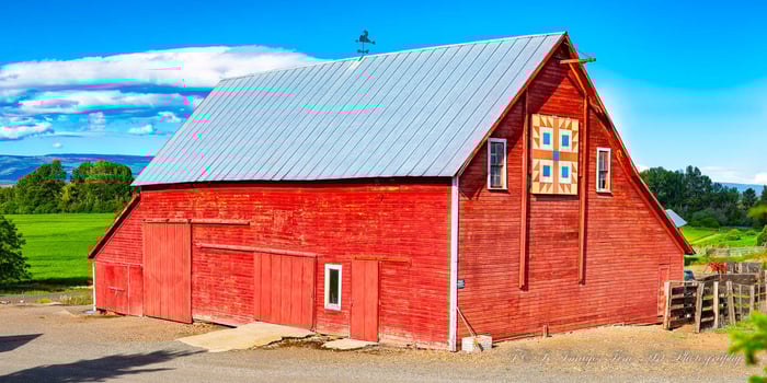 Evening Star Bear Paw Quilt Barn