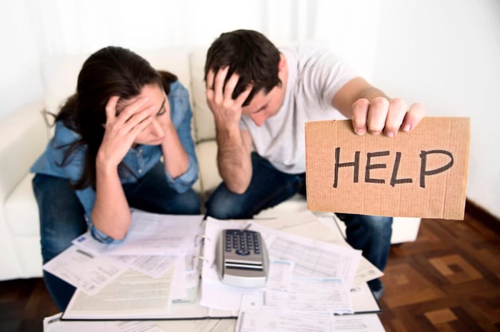 Couple dealing with sports betting debt
