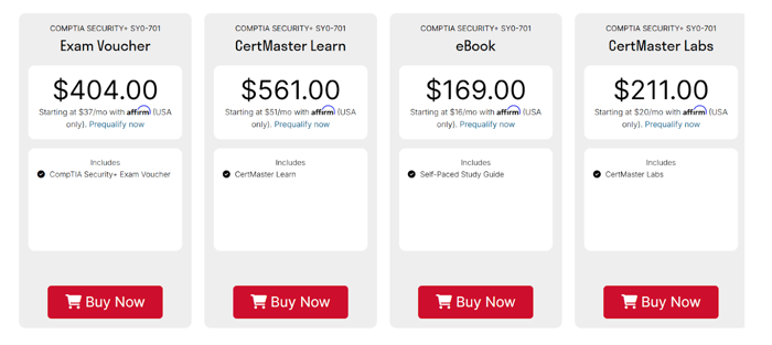CompTIA Security+ (Approximately $400 for the exam fee):