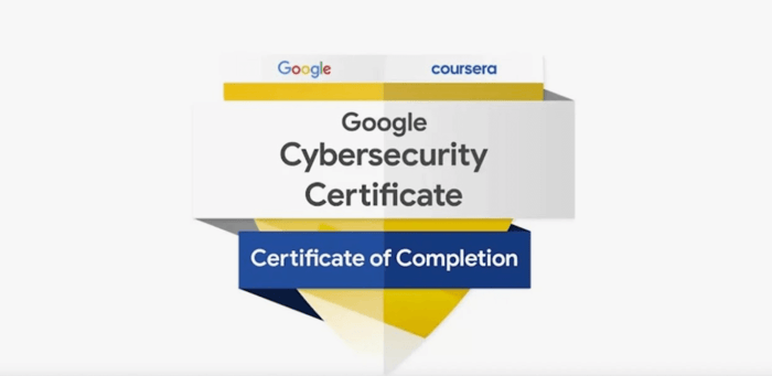Google Cybersecurity Certificate ($39 - $49/month):