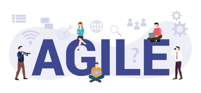 Agile Project Management Certification: Visual representation of the core concepts of Agile methodologies.