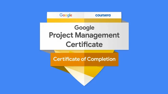 Google Project Management Certificate Free badge.