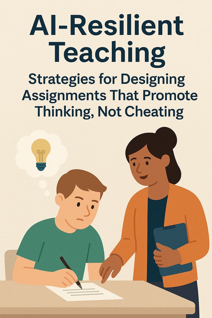 AI-Resilient Teaching: Strategies for Designing Assignments That Promote Thinking, Not Cheating